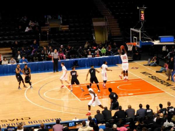 Madison Square Garden, section: 107, row: 20, seat: 9