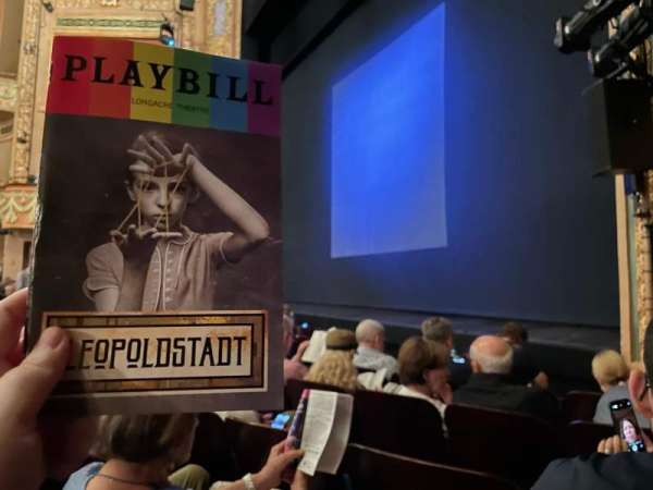 Longacre Theatre, section: Orchestra R, row: F, seat: 13