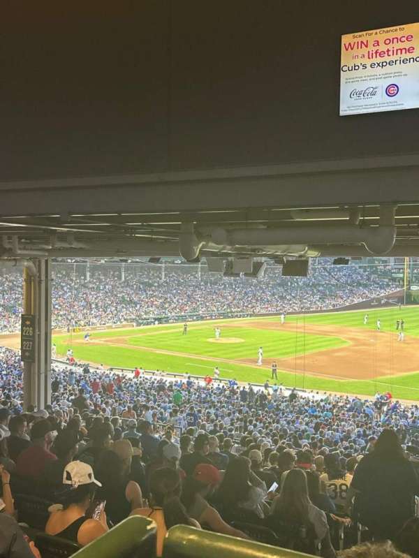 Wrigley Field, section: 228, row: 21, seat: 1