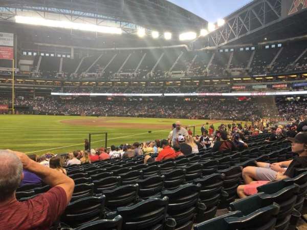 Chase Field, section: 133, row: 17, seat: 20