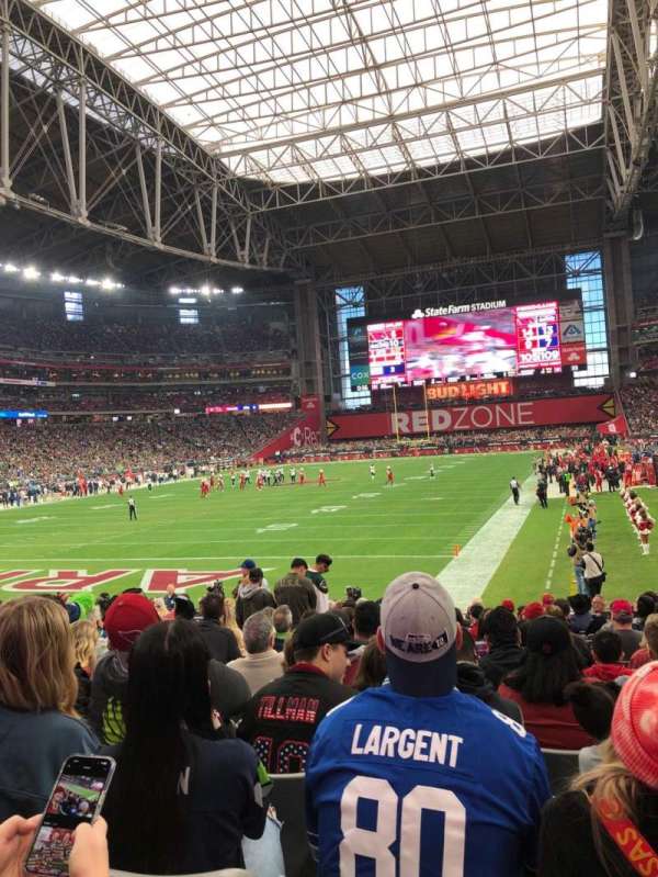 State Farm Stadium, section: 116, row: 15, seat: 11