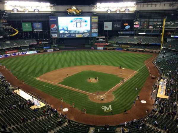 American Family Field, section: 423, row: 4, seat: 13