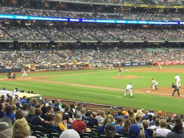 American Family Field, section: 111, row: 22, seat: 17