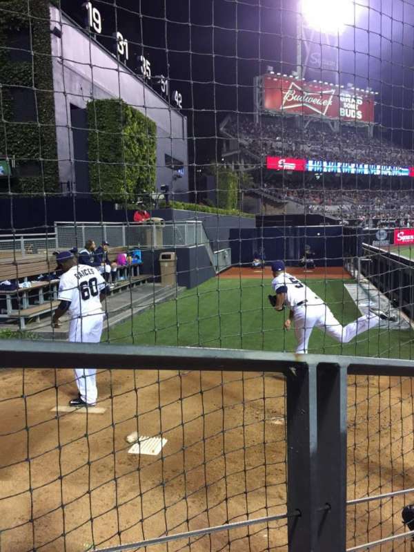 Petco Park, section: 134, row: 4, seat: 11