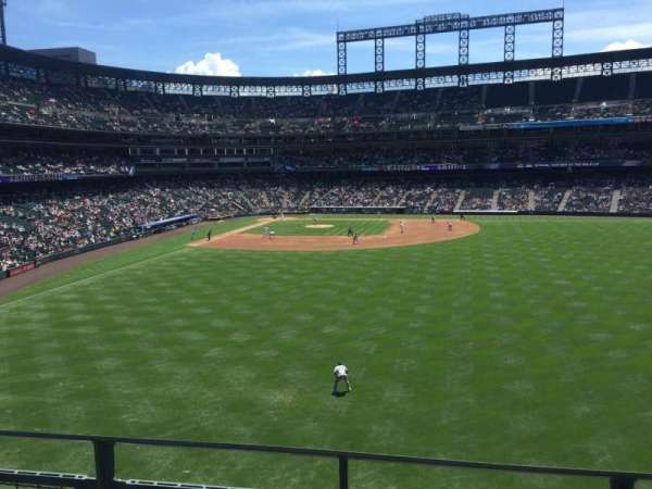 Coors Field, section: 205, row: 2, seat: 6