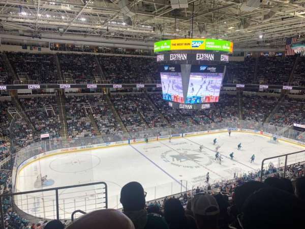 SAP Center, section: 203, row: 7, seat: 19