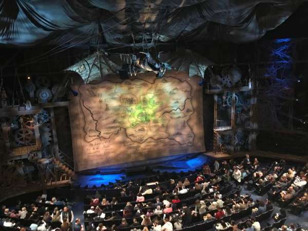 Gershwin Theatre, section: Front Mezzanine L, row: A, seat: 1