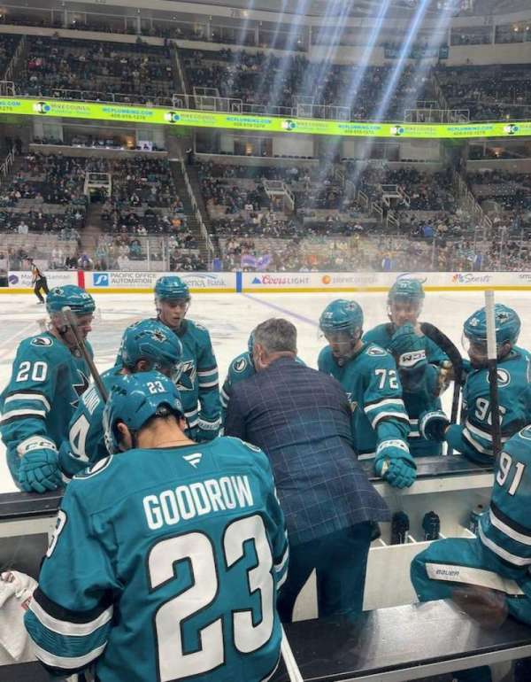 SAP Center, section: 101, row: 3, seat: 8