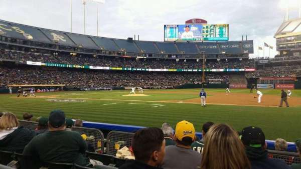 Oakland Coliseum, section: 111, row: 5, seat: 2