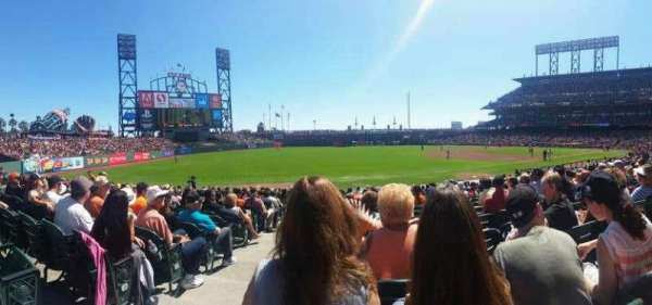 Oracle Park, section: 128, row: 18, seat: 16