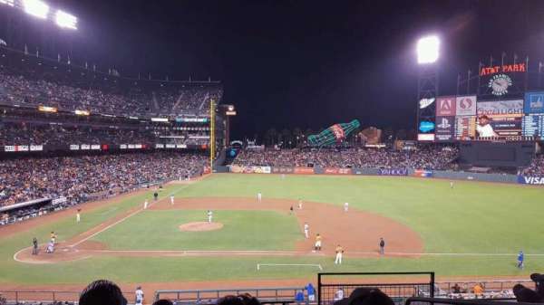 Oracle Park, section: 209, row: E, seat: 2