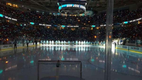 SAP Center, section: 107, row: 2, seat: 14