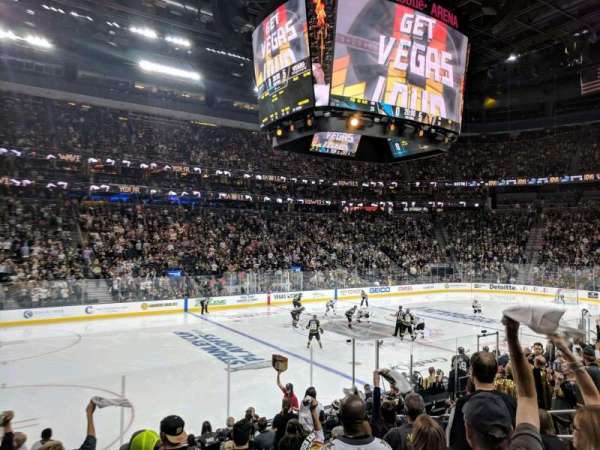 T-Mobile Arena, section: 4, row: J, seat: 4