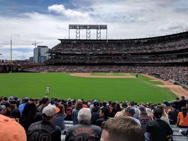 Oracle Park, section: 137, row: 21, seat: 10