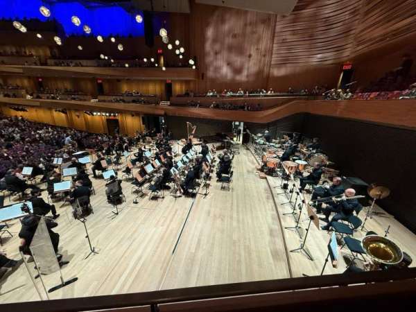 David Geffen Hall, section: First Tier Stage Side L, row: A, seat: 10