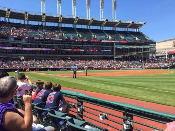 Progressive Field, section: 131, row: C, seat: 1