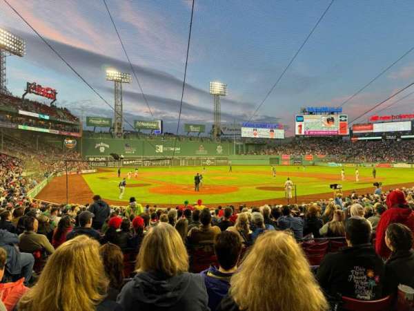 Fenway Park, section: Loge Box 128, row: DD, seat: 2