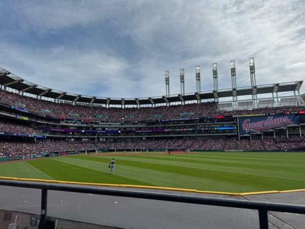 Progressive Field, section: 108, row: B, seat: 14