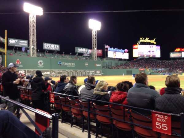 Fenway Park, section: Loge Box 141, row: AA, seat: 3