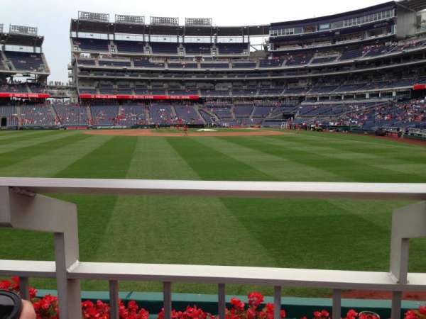 Nationals Park, section: 103, row: A, seat: 5