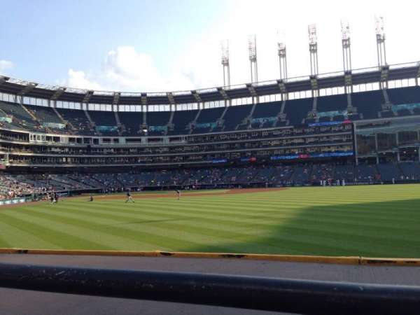 Progressive Field, section: 109, row: A, seat: 4