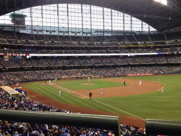 American Family Field, section: 208, row: 1, seat: 10