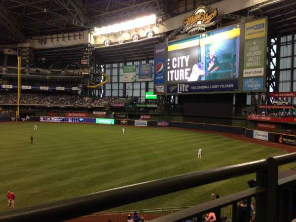American Family Field, section: 208, row: 1, seat: 10