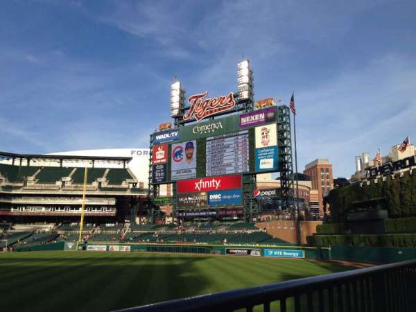 Comerica Park, section: 104, row: A, seat: 12