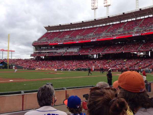 Great American Ball Park, section: 115, row: H, seat: 12