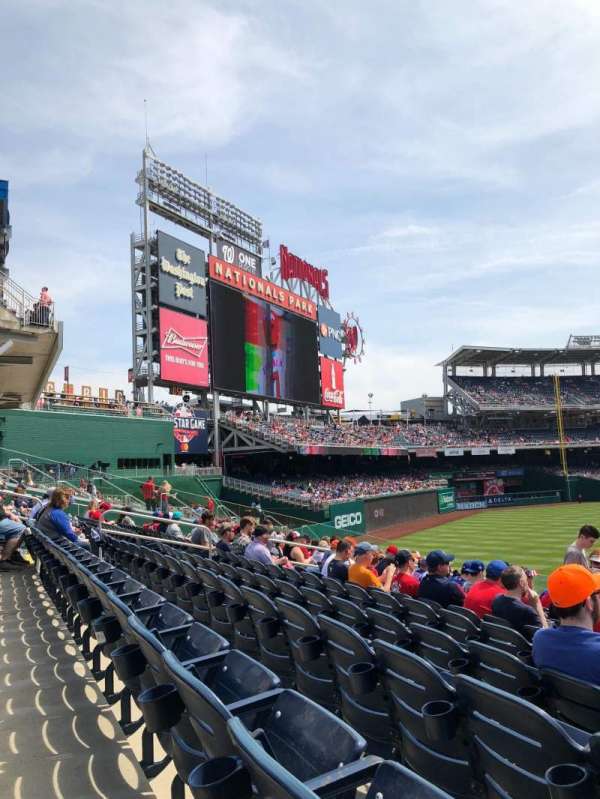 Nationals Park, section: 102, row: Y, seat: 1