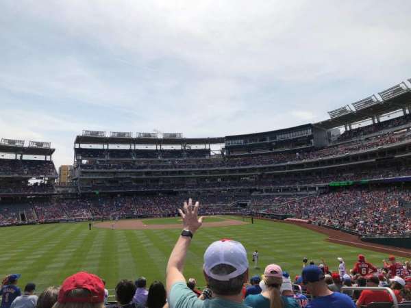Nationals Park, section: 102, row: Y, seat: 1