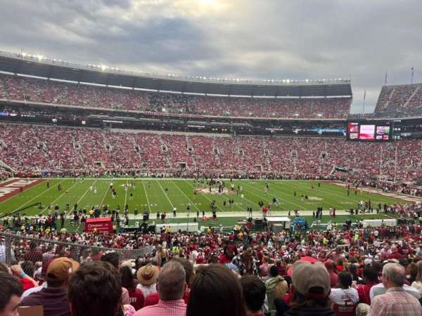 Bryant-Denny Stadium, section: EE, row: 48, seat: 1