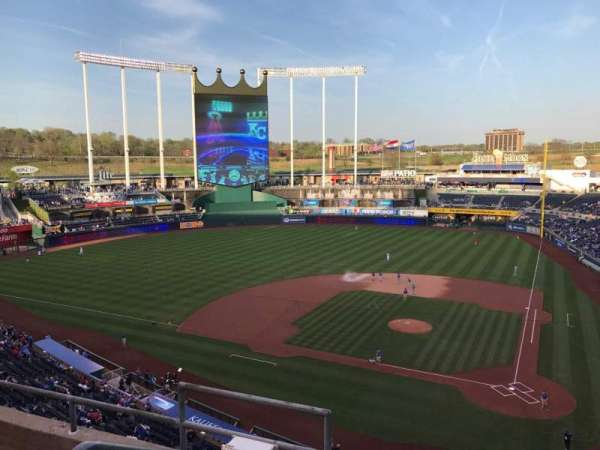 Kauffman Stadium, section: 415, row: D, seat: 2