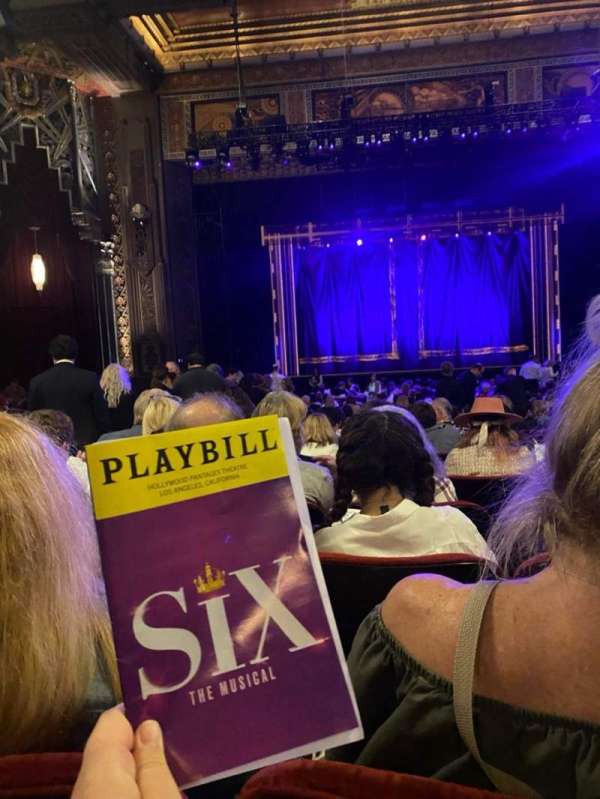 Hollywood Pantages Theatre, section: Orchestra C, row: NN, seat: 111