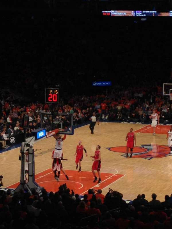 Madison Square Garden, section: 103, row: 18, seat: 13