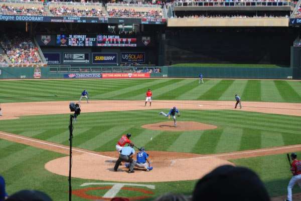 Target Field, section: 113, row: 8, seat: 7