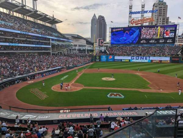 Progressive Field, section: 348, row: D, seat: 3