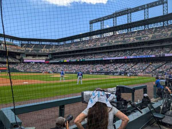 Coors Field, section: 140, row: 3, seat: 7