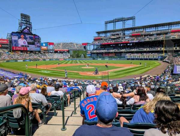 Coors Field, section: 131, row: 23, seat: 9