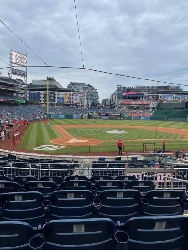 Nationals Park, section: 125, row: F, seat: 3