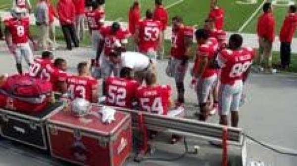 Ohio Stadium, section: 23AA, row: 1, seat: 7