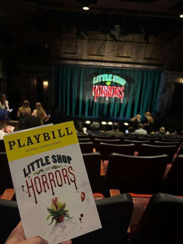 Westside Theatre Upstairs, section: Orchestra C, row: P, seat: 110
