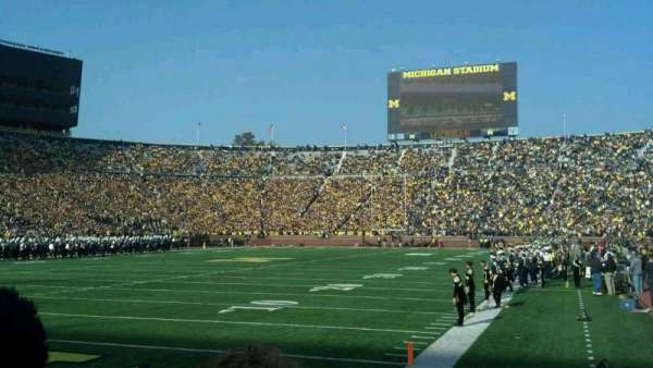 Michigan Stadium, section: 9, row: 1, seat: 16
