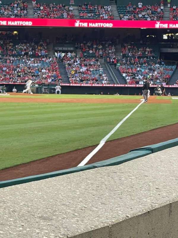 Angel Stadium, section: 103, row: A, seat: 9