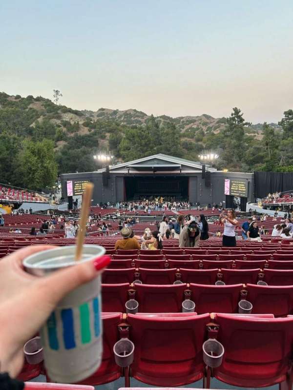 The Greek Theatre, section: Bench Right, row: A, seat: 24