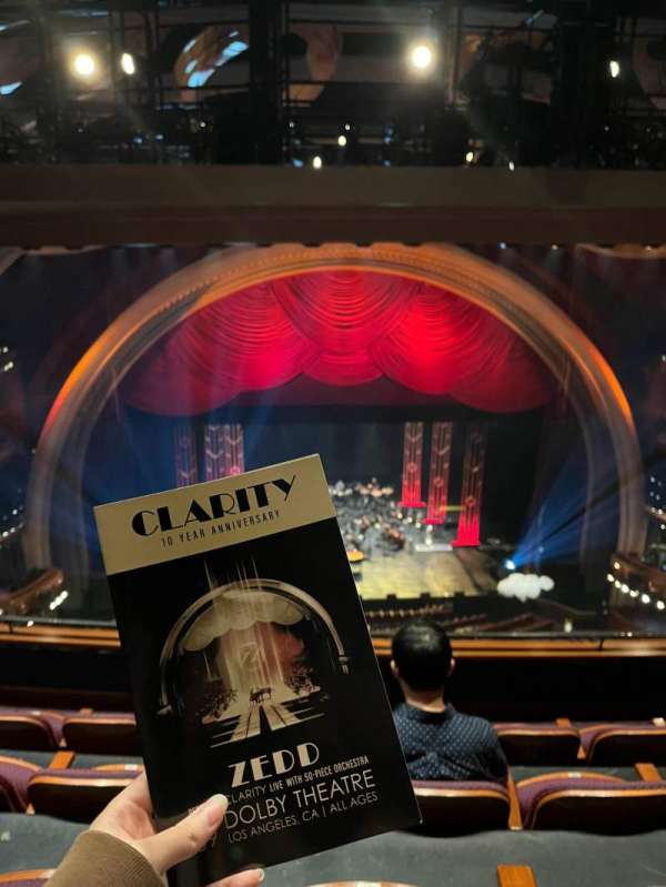 Dolby Theatre, section: Mezzanine 3C, row: D, seat: 43