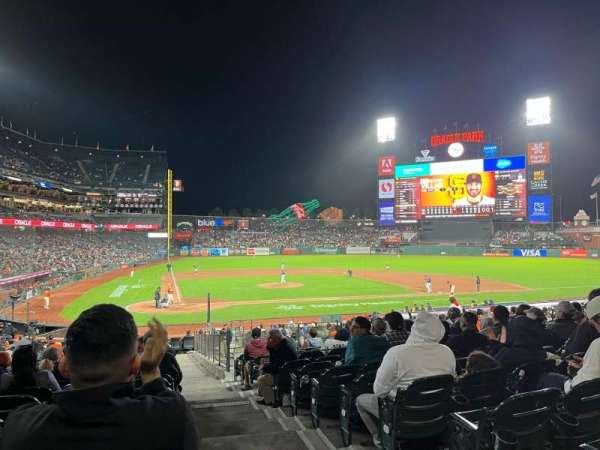 Oracle Park, section: 112, row: 31, seat: 1