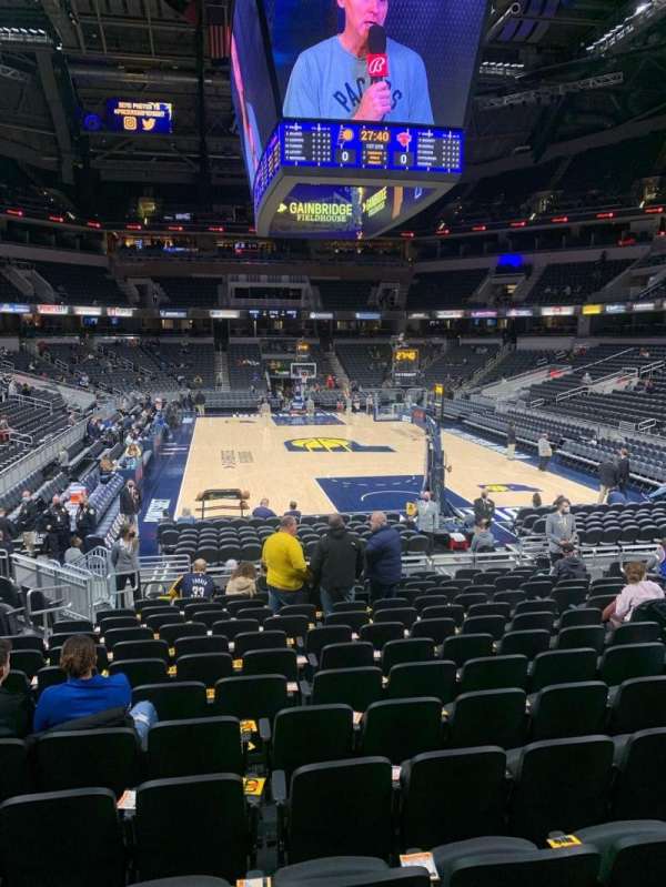 Gainbridge Fieldhouse, section: 1, row: 15, seat: 10