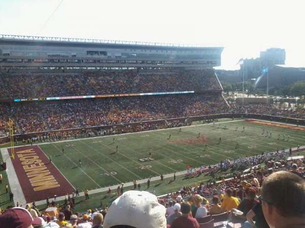 Huntington Bank Stadium, section: 215, row: 21, seat: 17