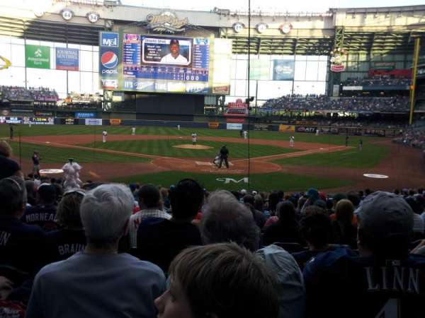 American Family Field, section: 118, row: 18, seat: 11